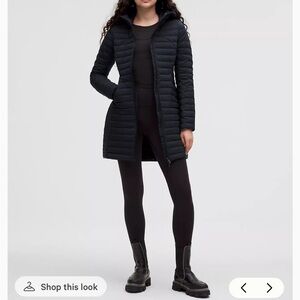 Lululemon Athletica Black Quilted Jacket